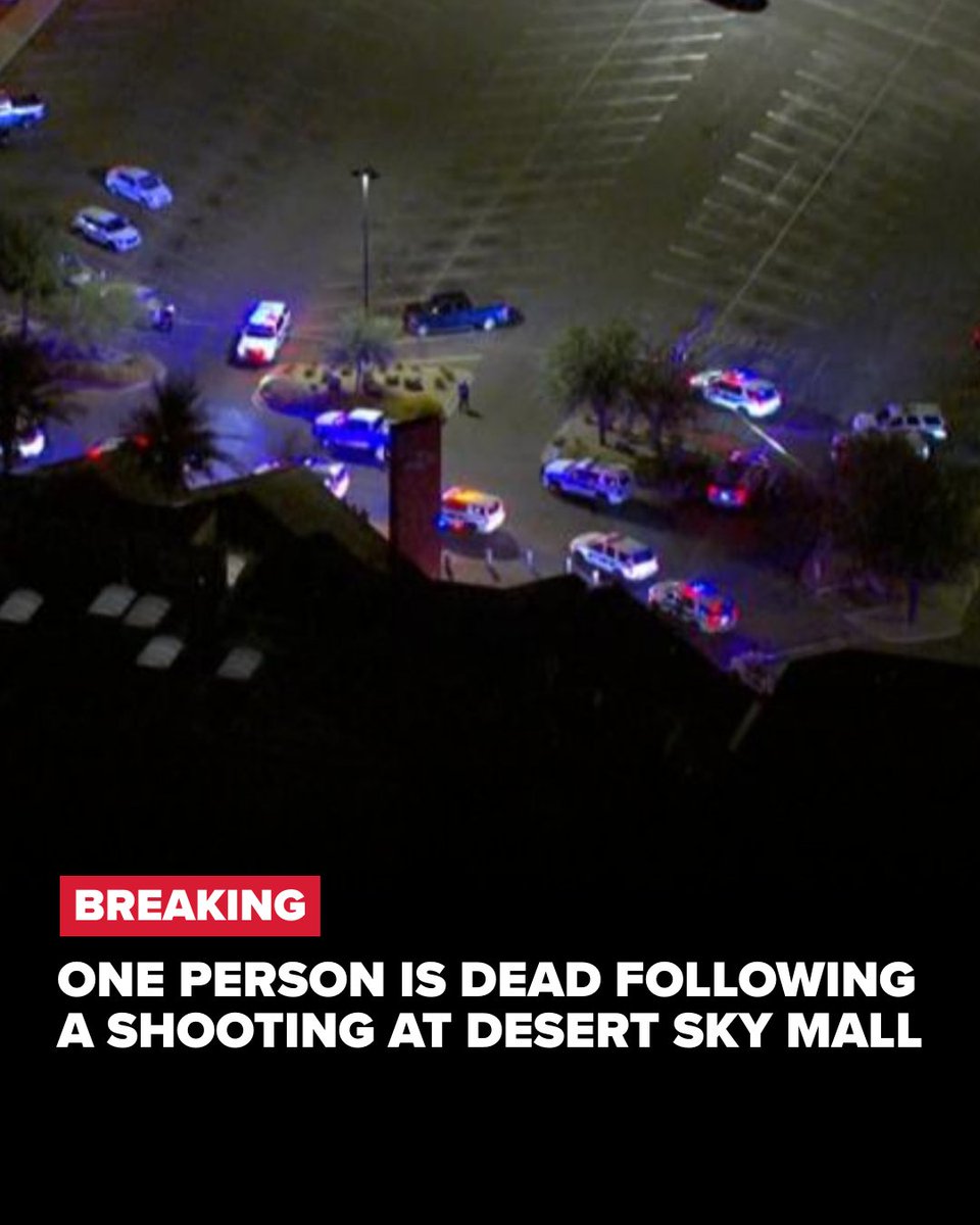 A person who was taken to the hospital after a shooting at Desert Sky Mall last night has died. The alleged shooter has not been found