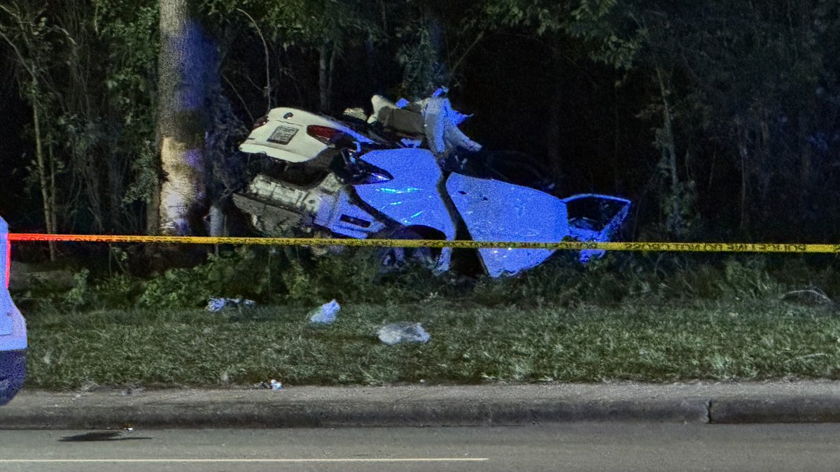 Two children are dead and another child suffered life-threatening injuries after a late-night crash in Fayetteville, police said