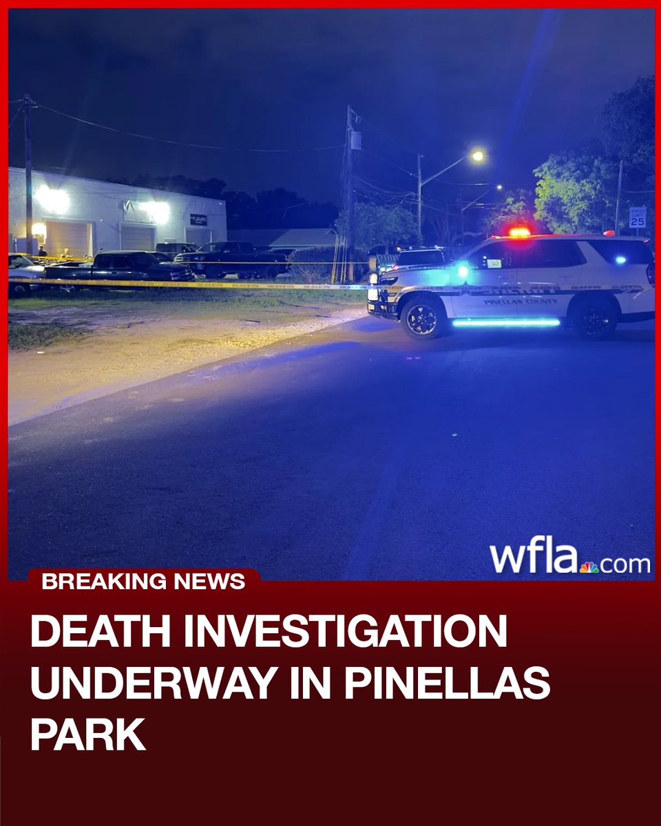 An investigation is underway after a person was found dead in Pinellas Park