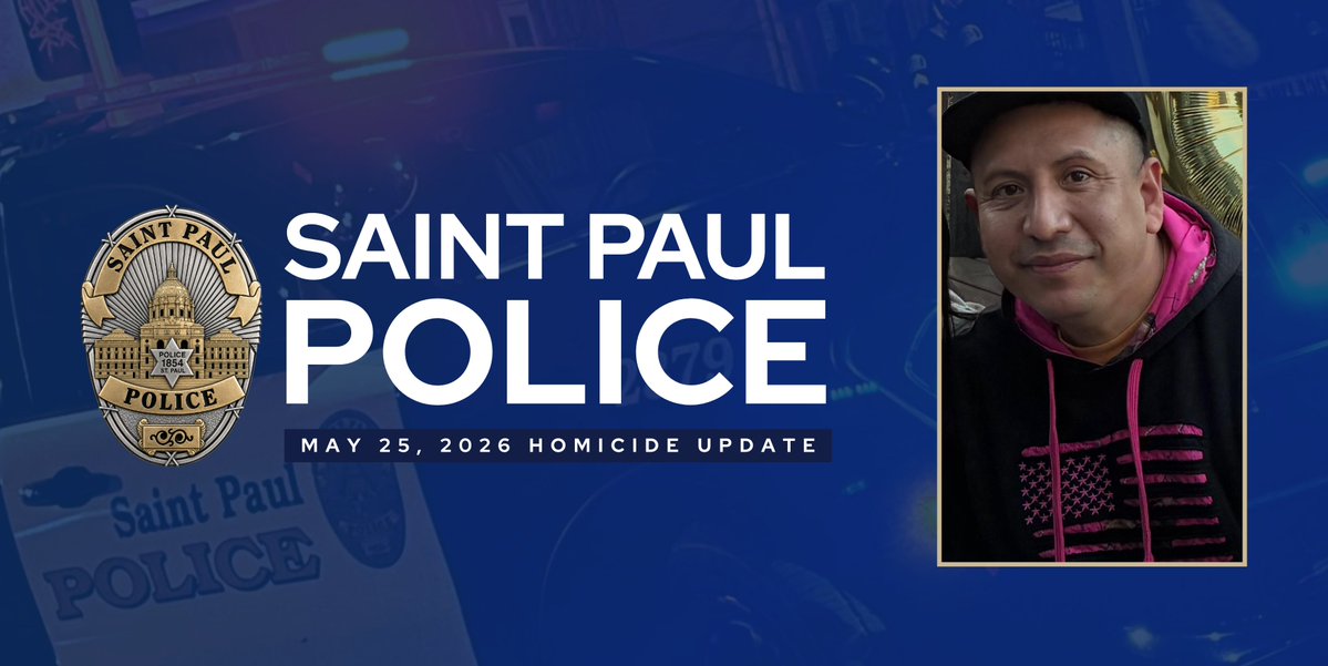 Homicide : Saint Paul Police officers have arrested Omar Andres Ramos Castro, 24, of Saint Paul, in relation to the May 25, 2026, homicide on the 1400 block of Case Avenue.
