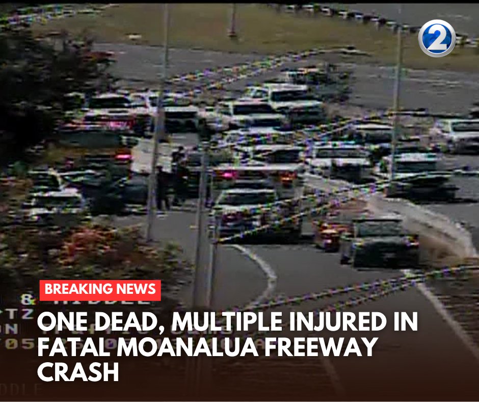 A man is dead, and multiple people were injured after a crash on Moanalua Freeway.