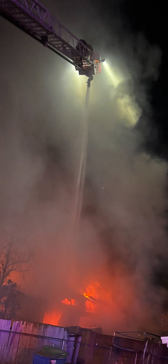 TFD crews at last night house fire in the 2100 block of S. Rosemont. One patient transported with non-life-threatening injuries and the cause is under investigation