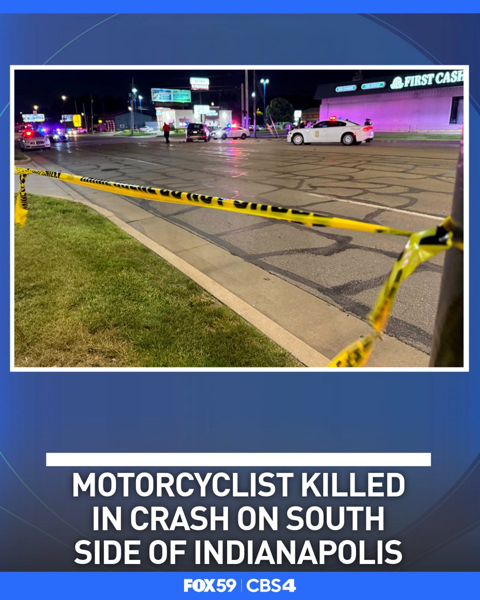 A motorcyclist was killed in a crash on the south side of Indianapolis Monday night. The incident marked the fourth fatal crash law enforcement has responded to in Marion County since Saturday night