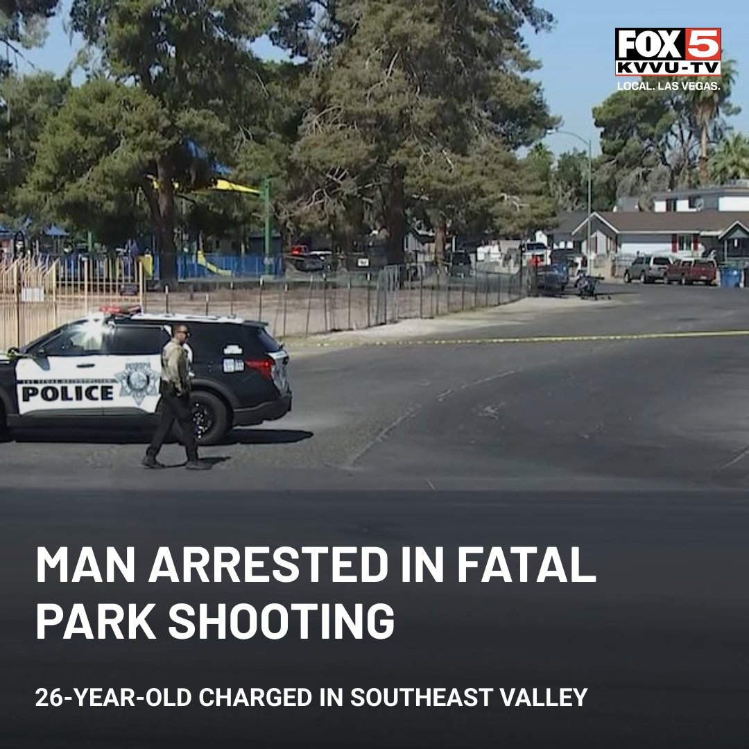 A 26-year-old man has been arrested in connection with a fatal shooting at a park in the southeast valley from last week, police say