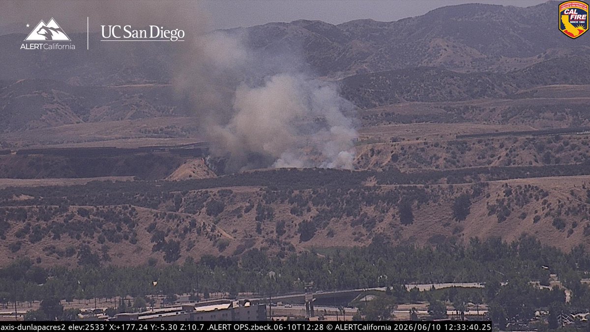 New Brush Fire Live Oak Canyon Road, West of Calimesa, Riverside/San Bernardino County Line