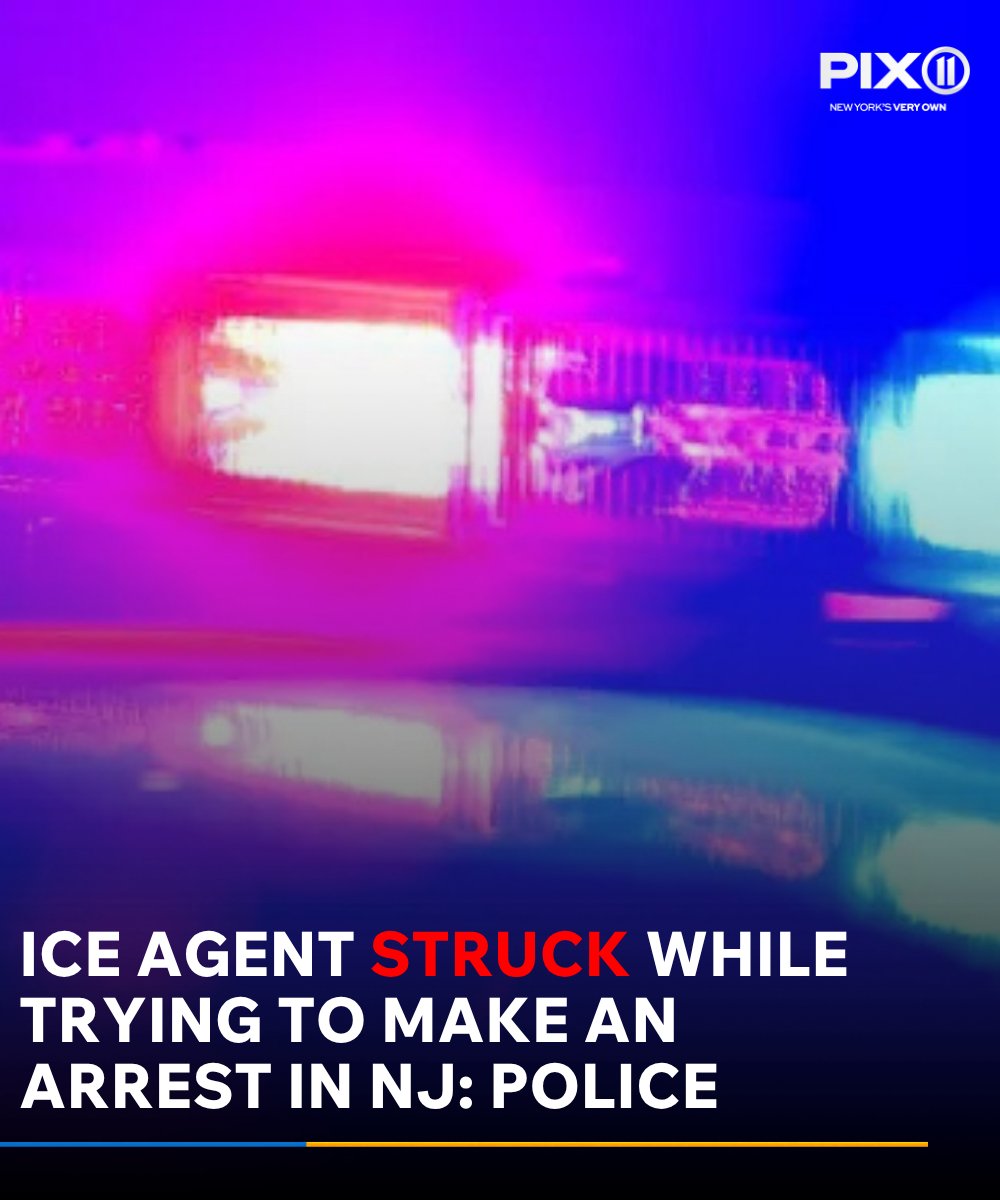 An Immigration and Customs Enforcement officer was allegedly struck by a suspect’s vehicle while attempting an arrest in New Jersey, police said