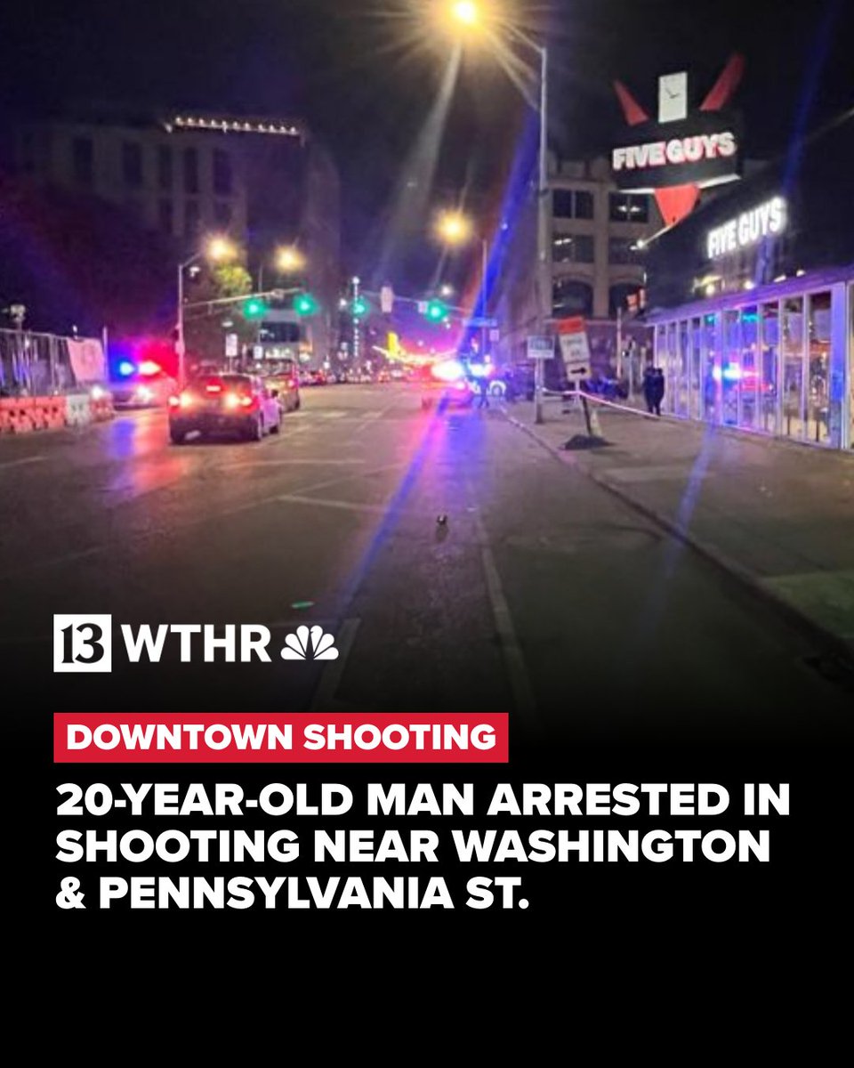 Police are investigating a shooting that left a man in critical condition in downtown Indianapolis early Saturday. Now, IMPD says a 20-year-old man is responsible.