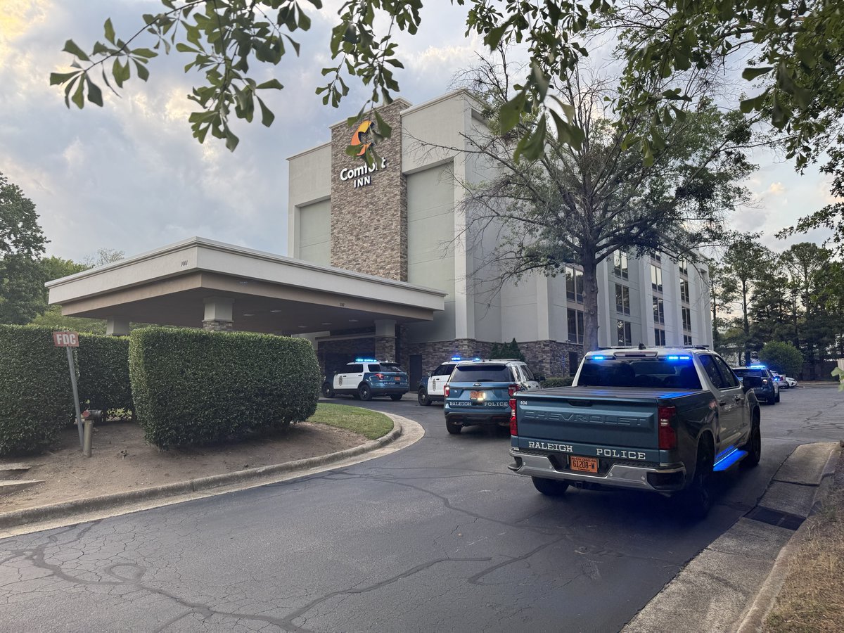 A person was injured in a stabbing at a Raleigh hotel on Sunday evening, according to police