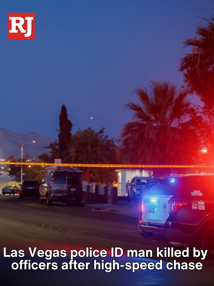 A man shot and killed by Las Vegas police following a high-speed chase in a stolen vehicle last week pointed a gun at officers before they opened fire, the department said