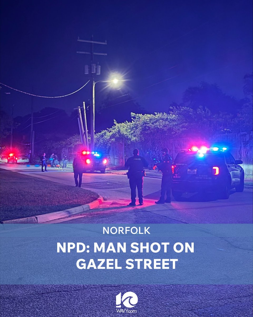 A man was shot on Gazel Street Wednesday night, police said