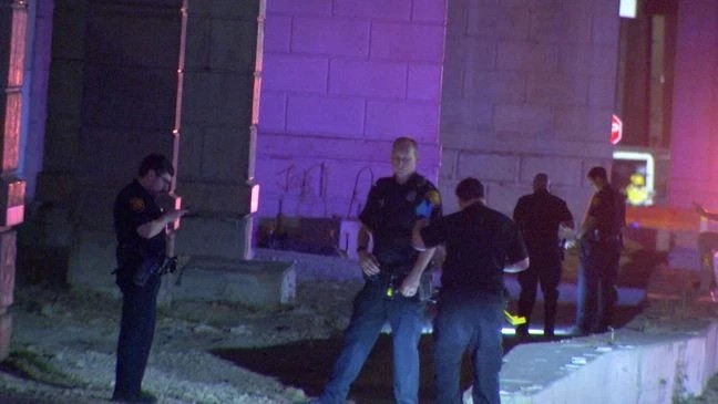 Man struck by gunfire in front of Adult Megaplex while walking with wife on Northeast Side