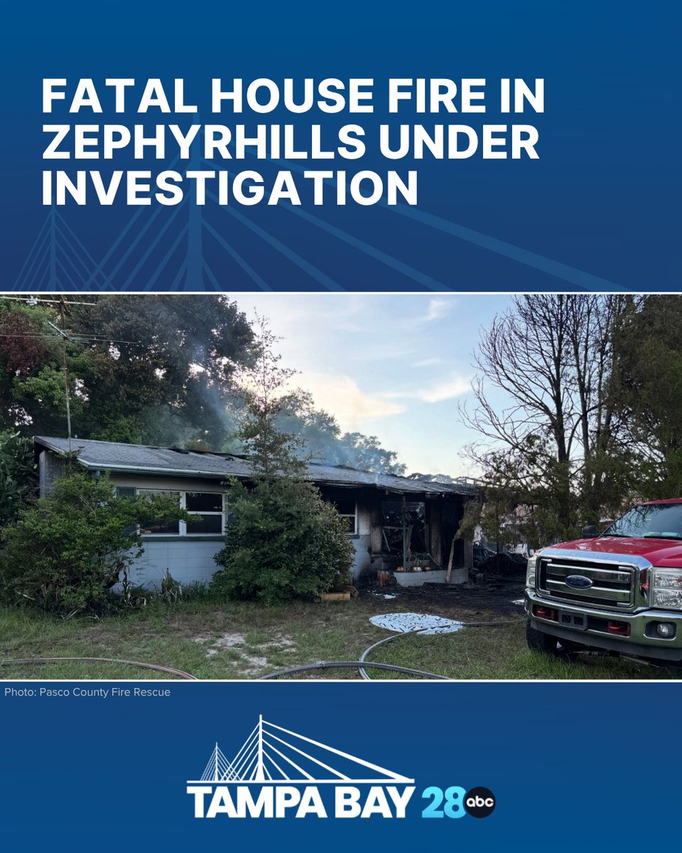 A person died after firefighters pulled them from a burning home in Zephyrhills Thursday evening.