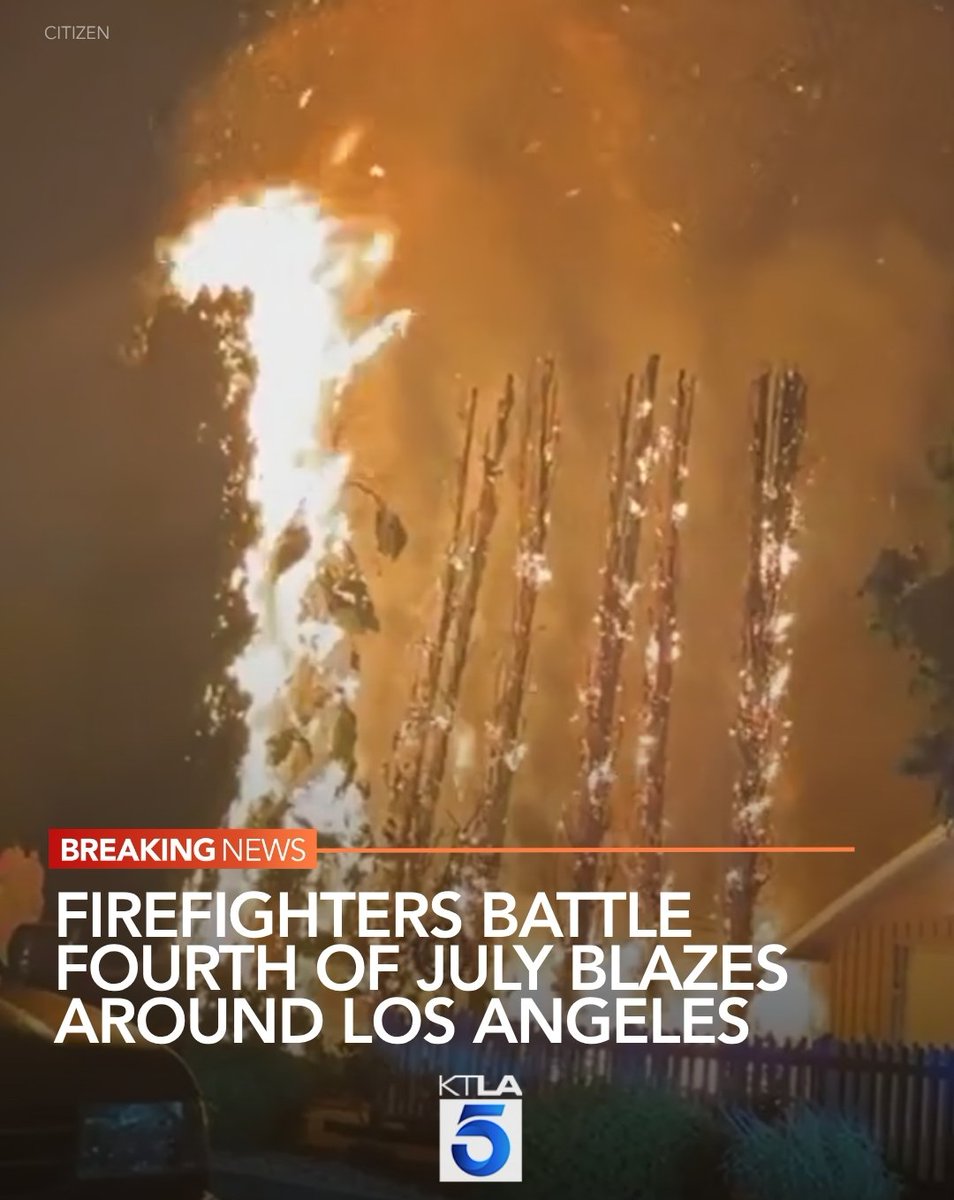 Fireworks may have caused the fires, officials say