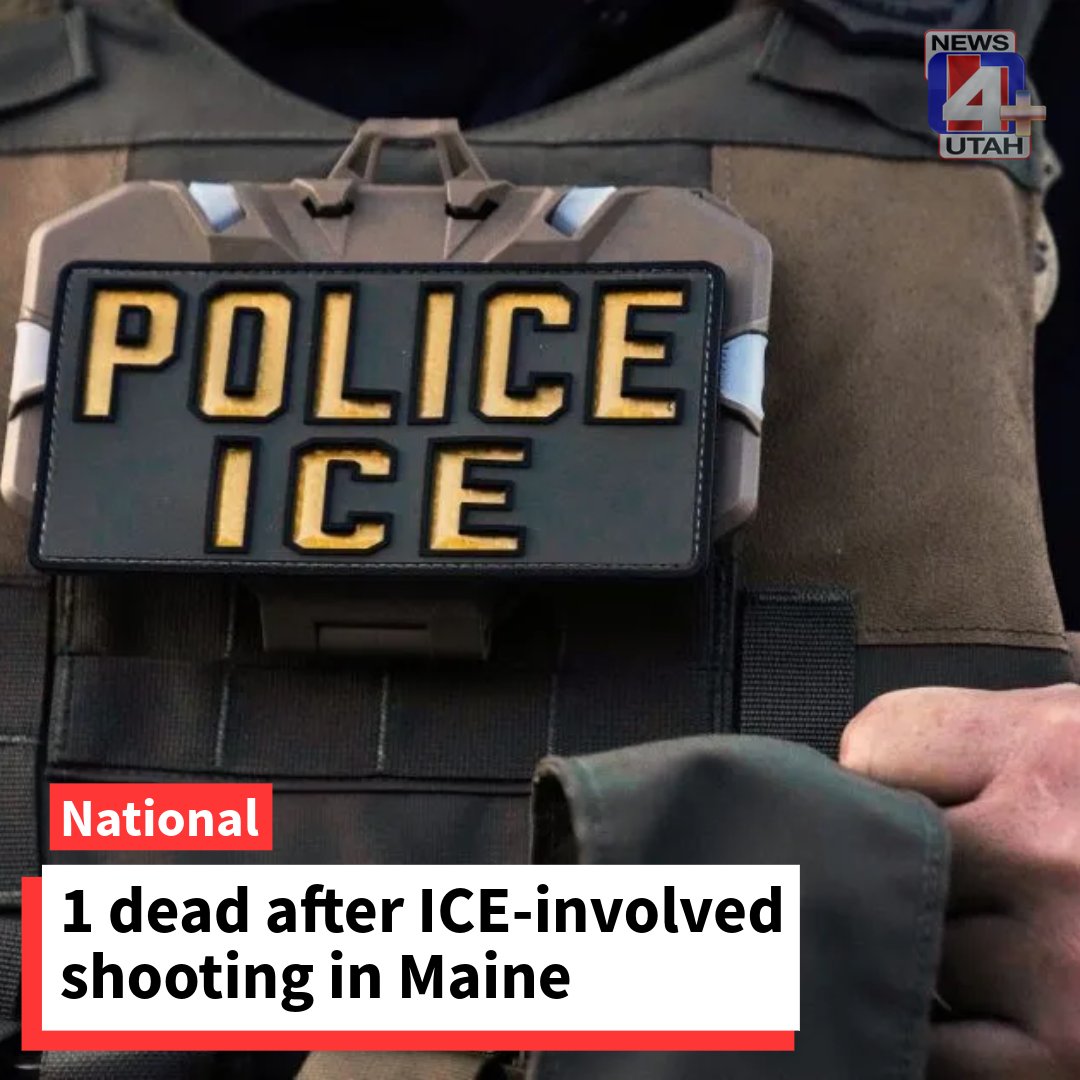 One person is dead after a shooting involving an Immigration and Customs Enforcement officer on Monday morning in Maine, Nexstar's NewsNation has confirmed