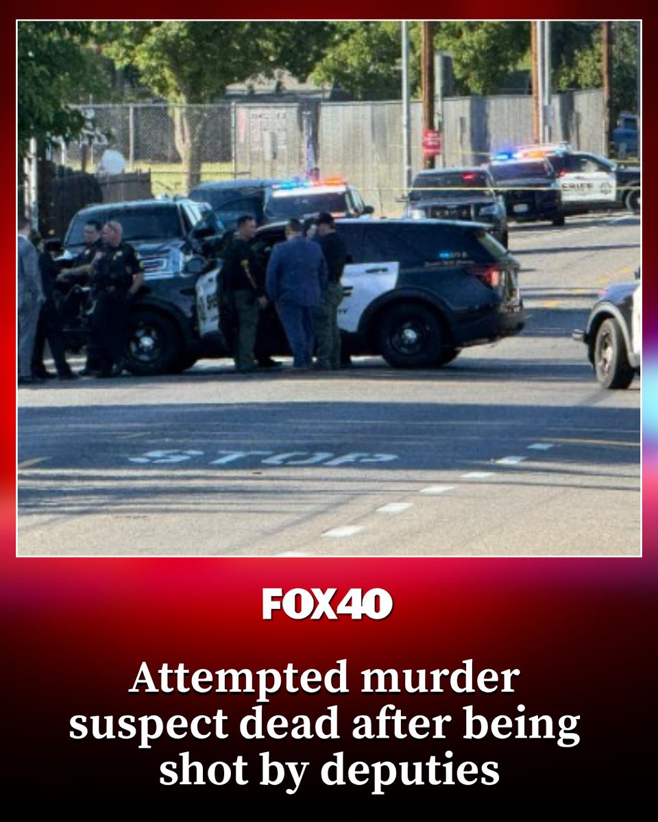 An attempted murder suspect is dead Wednesday morning after being shot by deputies, according to the Sacramento County Sheriff's Office.