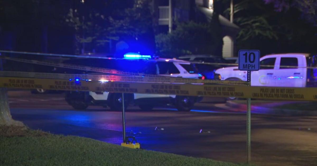 Evidence markers scattered around Gwinnett apartment complex after shooting