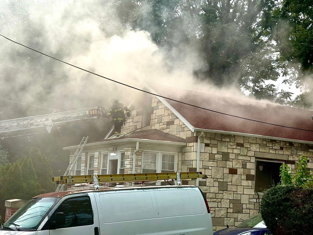 House fire  700 block Clovis Ave in Capitol Heights. PGFD units on scene of a 2 story single family with fire between first and second floor walls. Fire is out, no extension and no injuries. Fire Investigators on scene