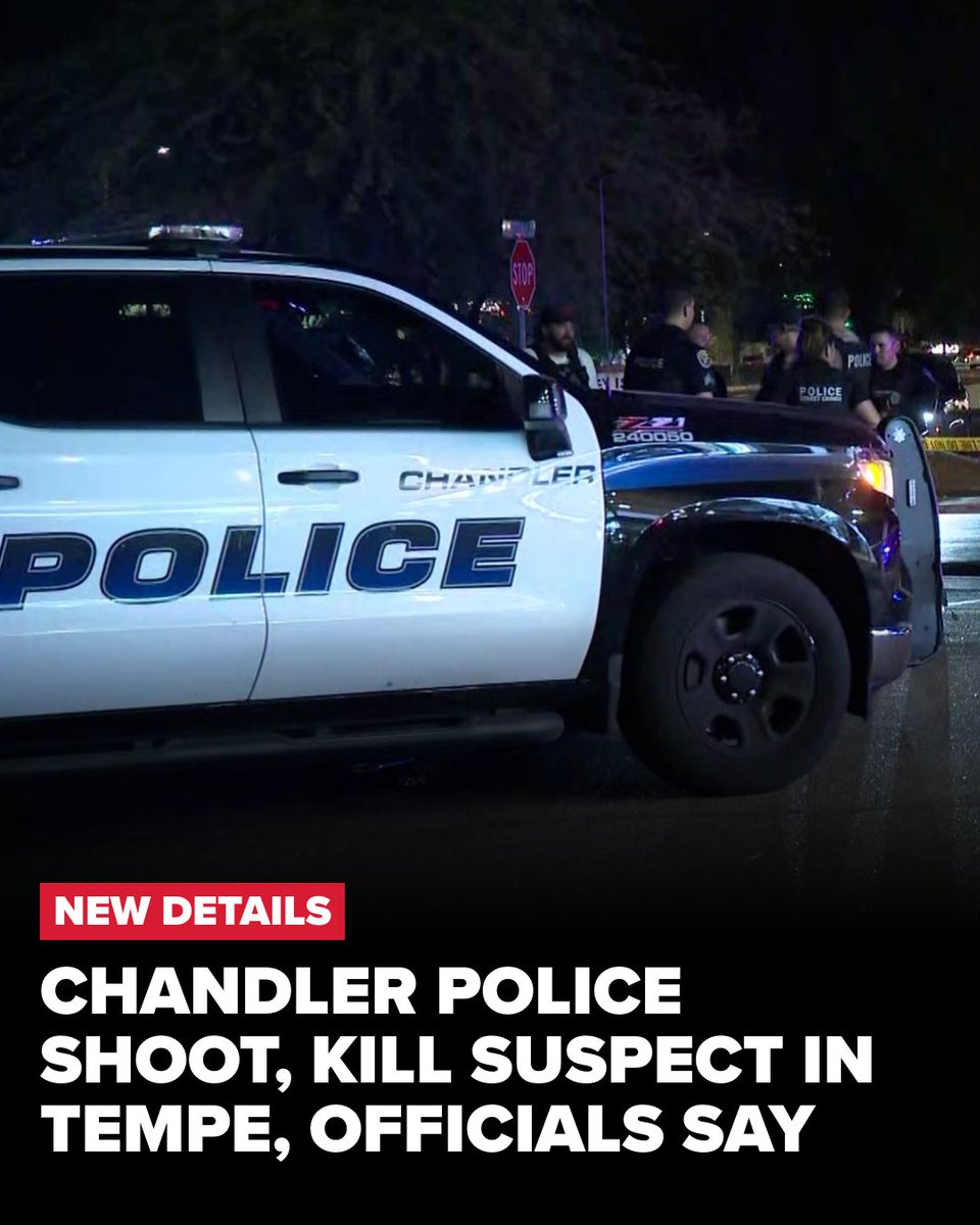 The Chandler Police Department revealed that a suspect wanted for an aggravated assault that occurred two weeks earlier was shot and killed in Tempe last night