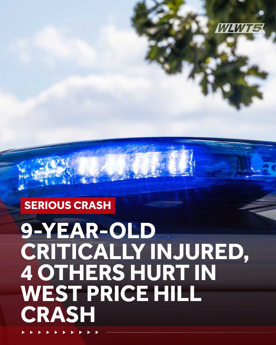A 9-year-old sustained critical injuries and four others were hospitalized after a crash Wednesday night in West Price Hill