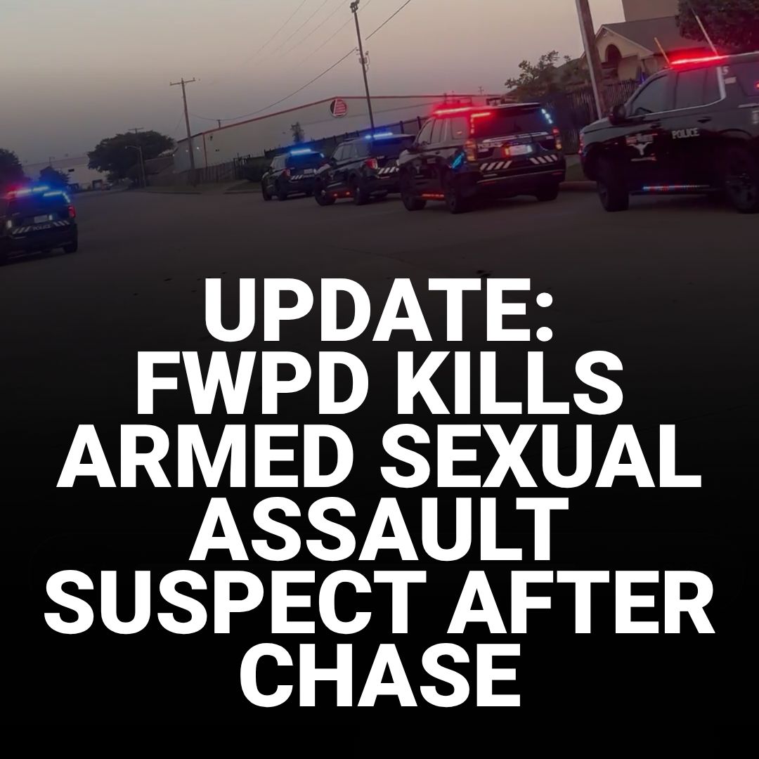 FWPD says an armed child sexual assault suspect was killed by officers after producing a firearm at the end of a police chase