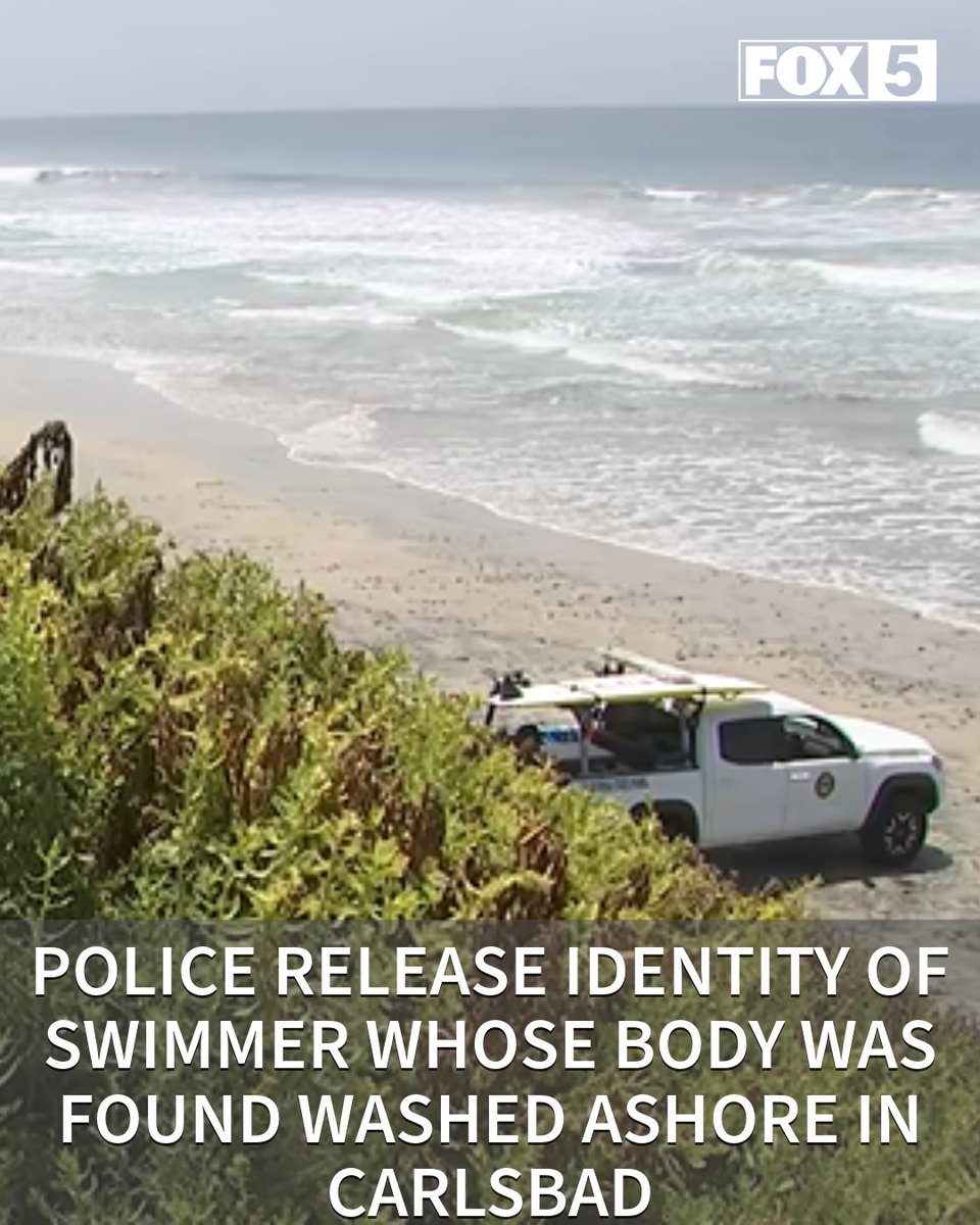 The San Diego County Medical Examiner's Office on Monday released the identity of a 53-year-old man whose body washed ashore in Carlsbad on Sunday after he was reported missing while swimming Saturday evening
