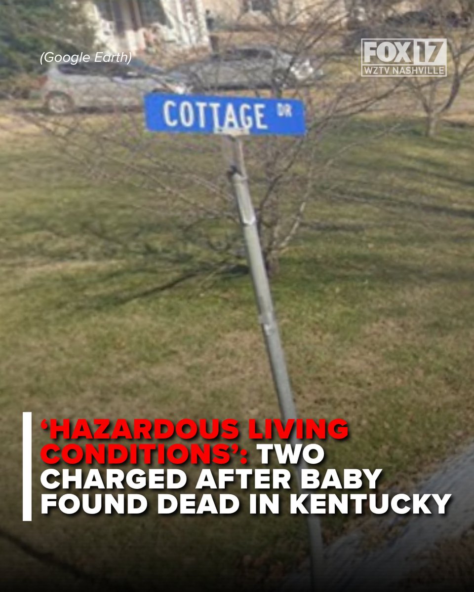 Authorities report a 1-year-old child was found dead Monday night in Scottsville, Kentucky, and two people are facing charges. Late Monday night, Scottsville Police shared that they were on Cottage Drive in Scottsville investigating a death