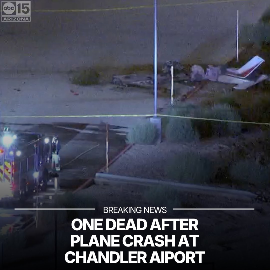 Chandler Fire officials say the pilot of a small plane has died after a crash at Chandler Airport this evening. No other details have been released