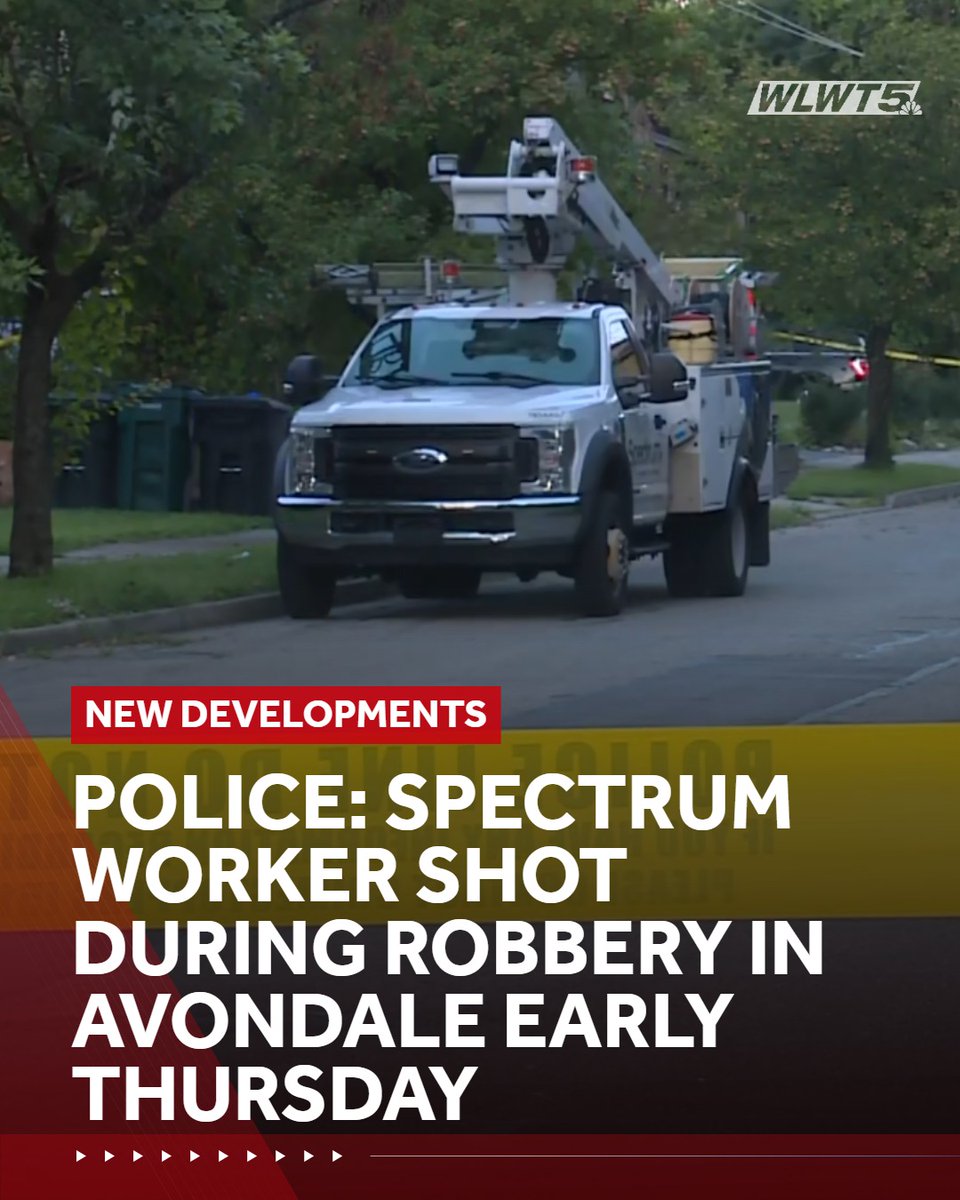 A Spectrum utility worker was shot during a robbery early Thursday morning in Avondale, according to Cincinnati police.