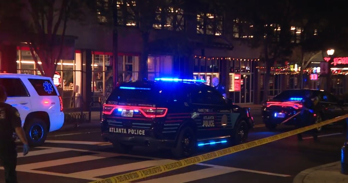 Person shot, businesses' windows shot out in midtown Atlanta