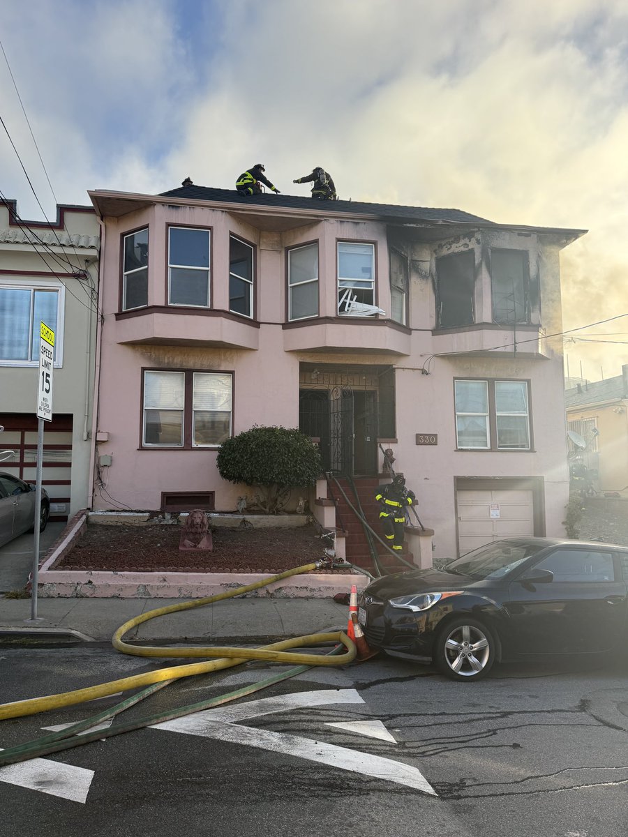 The San Francisco Fire Department is currently on-scene a 1-alarm structure fire in the 300 block of Raymond Street involving a two-story multi-residential building. As of now, there are no reported injuries