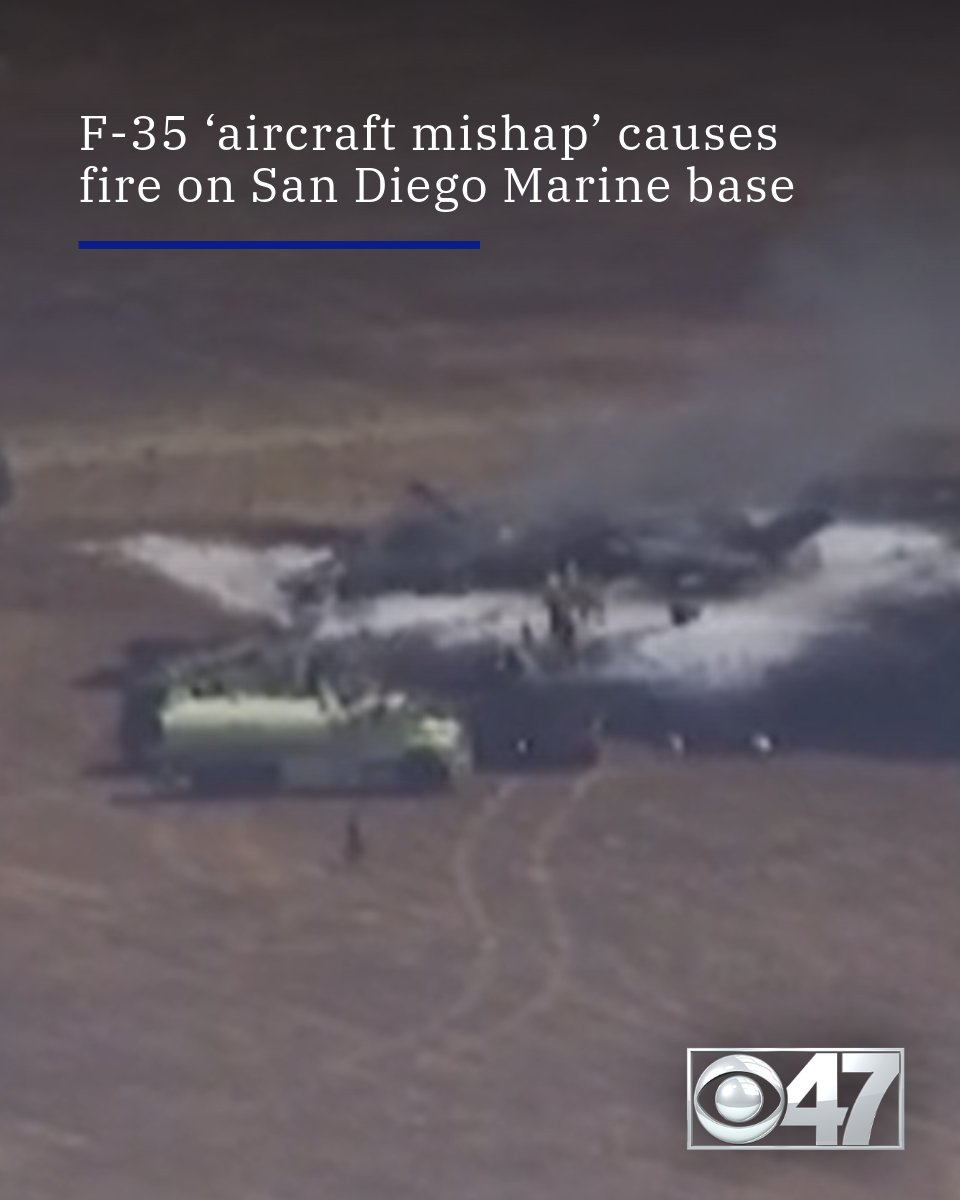 Heavy smoke was spotted coming from Marine Corps Air Station Miramar Friday morning