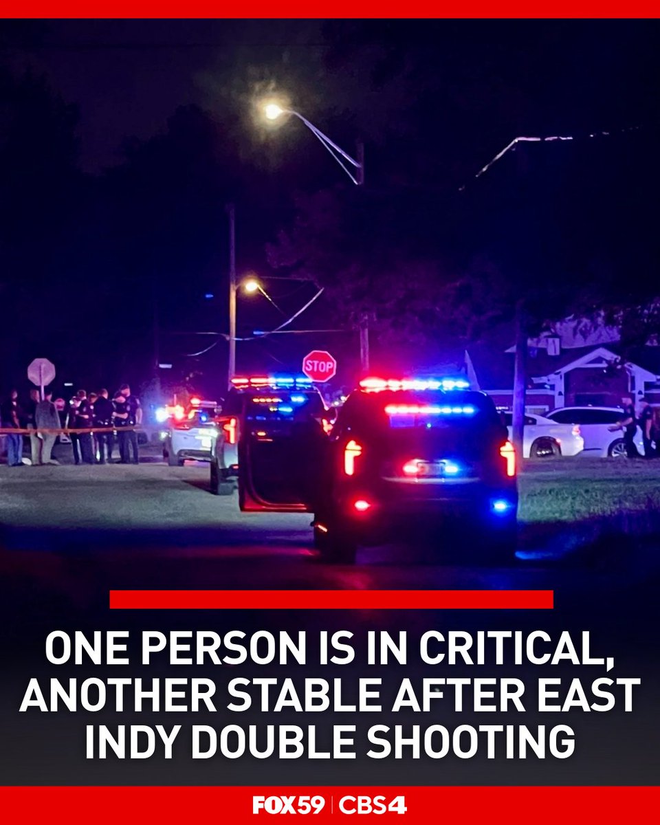 One person is in critical condition and another is in stable condition after a double shooting on Indy's east side on Friday night.