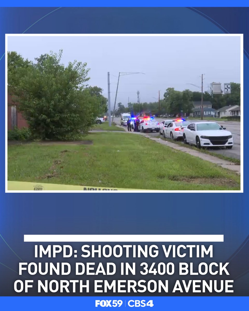 A shooting victim was found dead in the 3400 block of North Emerson Avenue Sunday morning. IMPD indicated that the victim was located by a civilian who had been walking to a nearby gas station