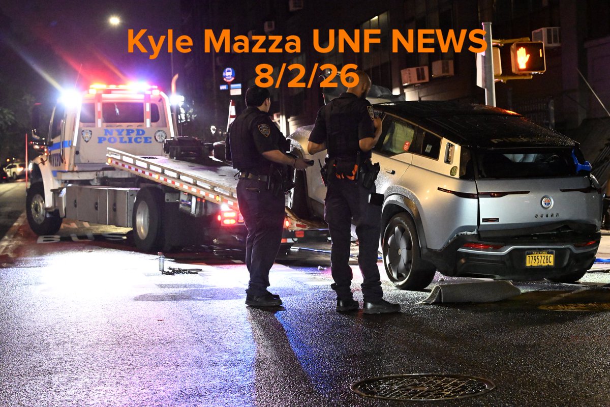 NYPD officers work the scene where a 31-year-old woman is in critical condition after she was struck by a 39-year-old man driving a 2003 Gray Fisker at Park Avenue and Nostrand Avenue within the confines of the 79 precinct in Brooklyn, New York, United States on Sunday