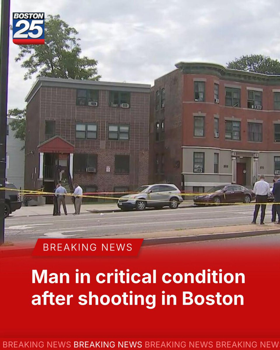 One person is suffering from life-threatening injuries after a shooting in Boston on Wednesday