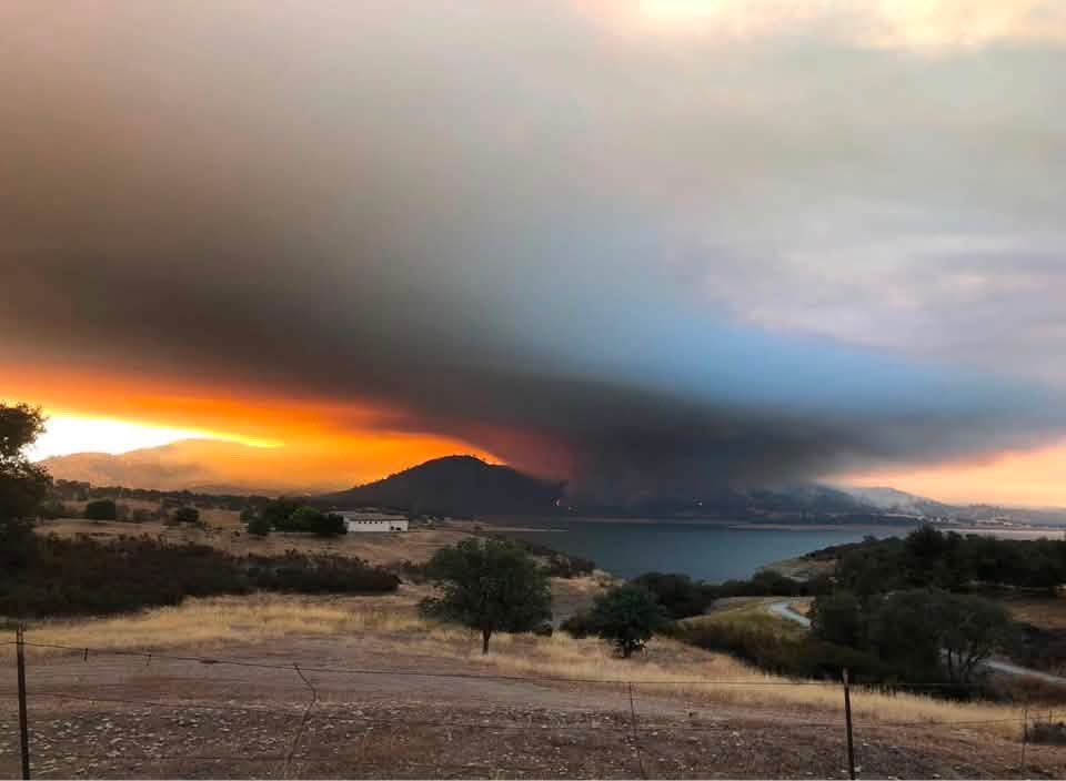 A suspect has been arrested in connection to the beginning of the Gann Fire, which has burned over 7,000 acres in Calaveras County and is only 10% contained. Homes have been destroyed