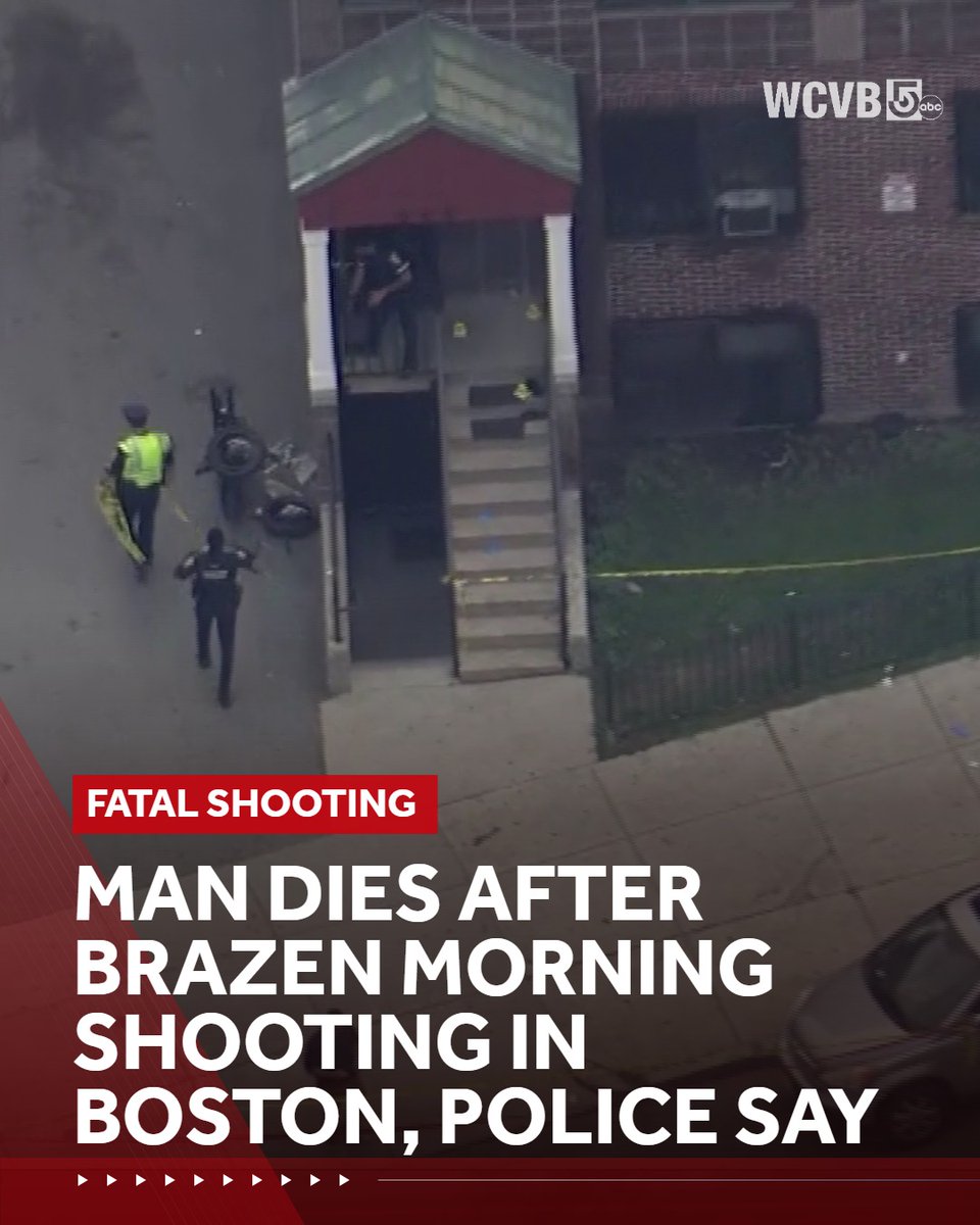 A man died after being shot near the line of Boston's Dorchester and Roxbury neighborhoods Wednesday. The shooting is not random, police said
