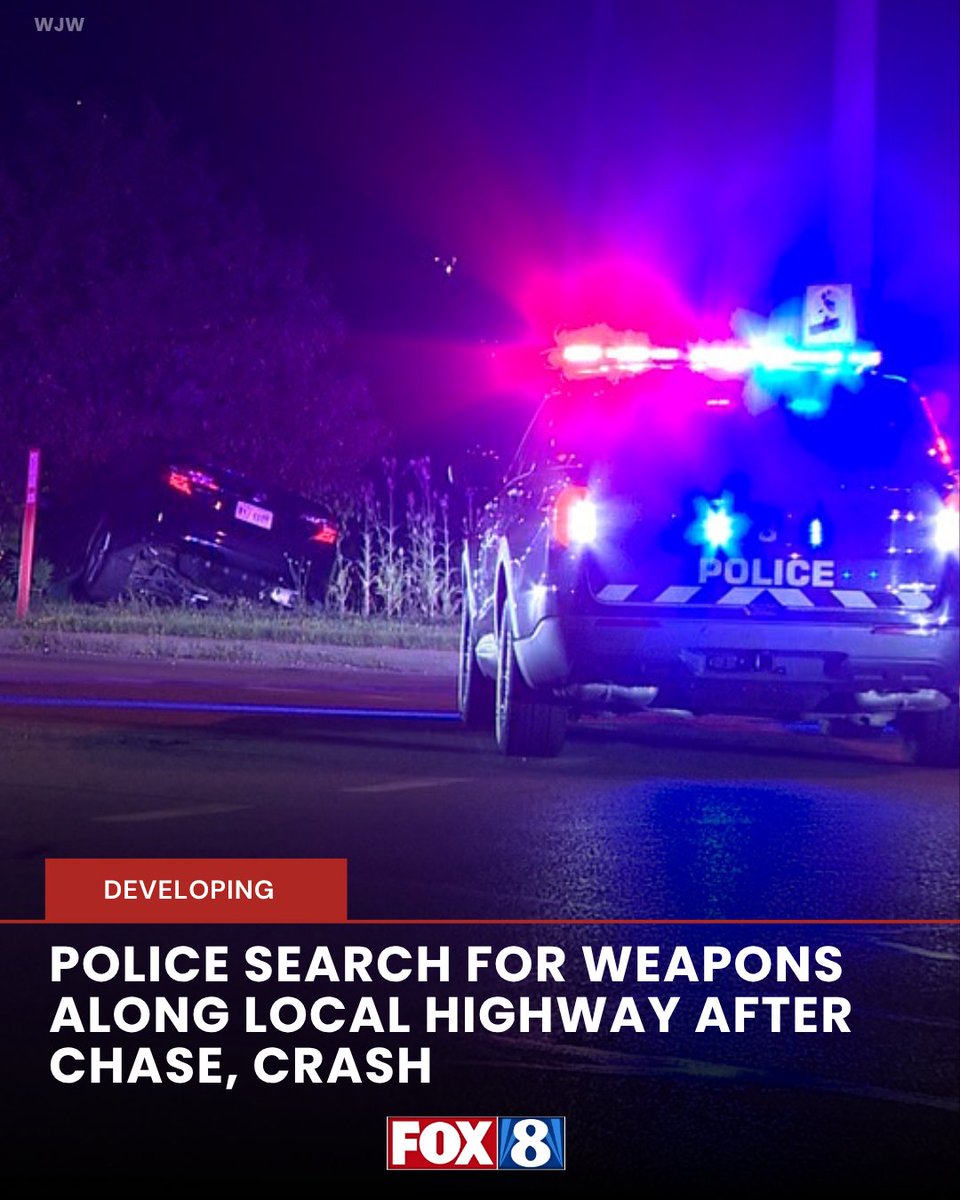 The chase started in Cleveland Heights and ended in Lyndhurst