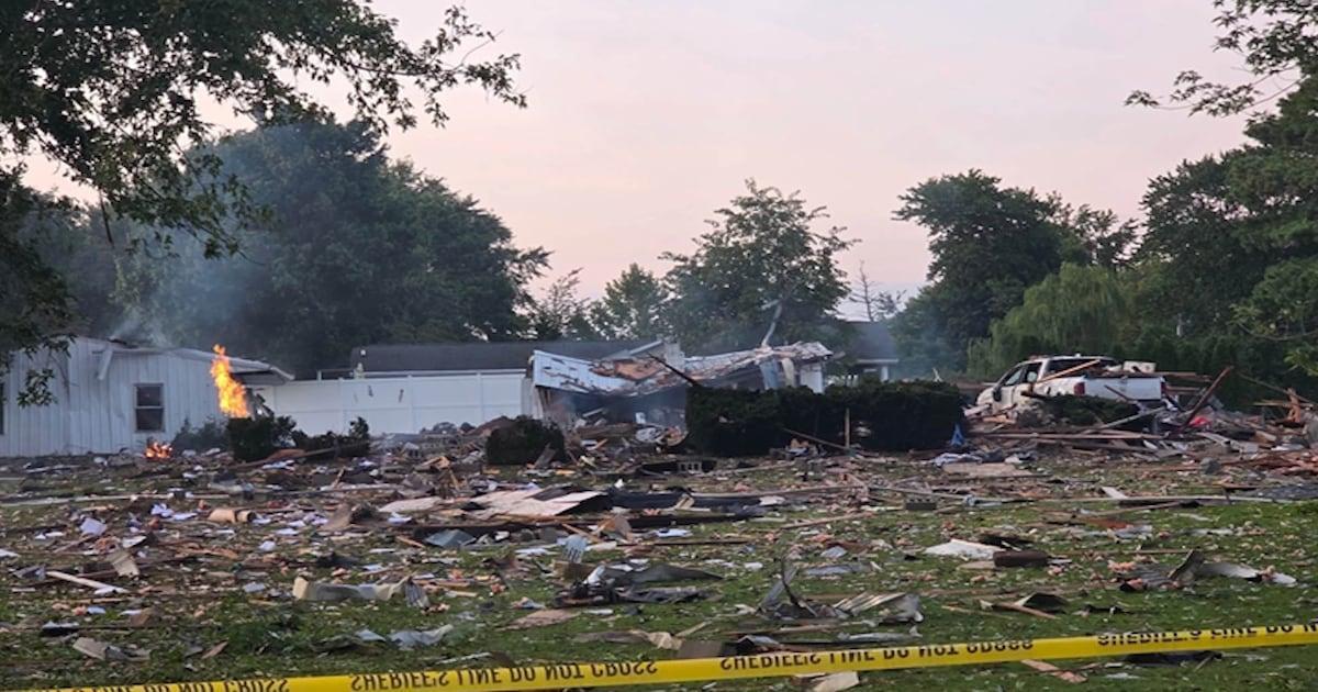 'Just fire and debris': 1 killed after house explodes in Illinois
