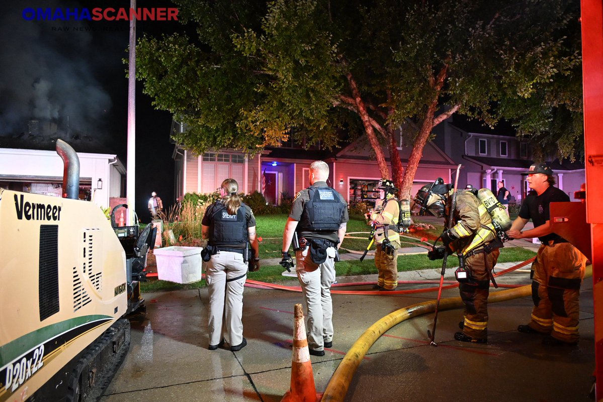 Bennington Fire was called to 150th and Bauman Ave for a house fire with an electrical smell. The first in engine had smoke upon approach and declared a working fire. Eventually, a full alarm response from Omaha was sent to assist. Fire was deemed under control