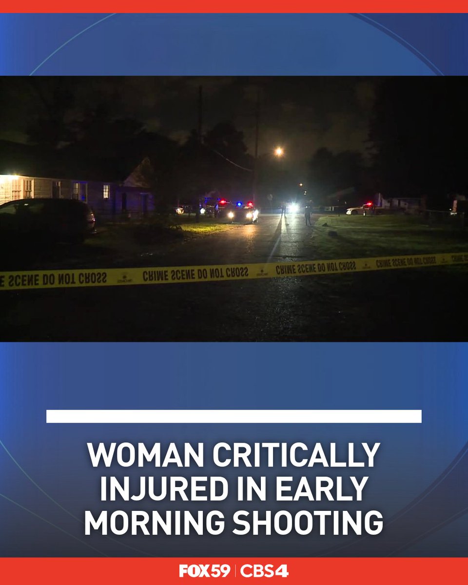 A woman was critically injured in an early morning shooting, police say: