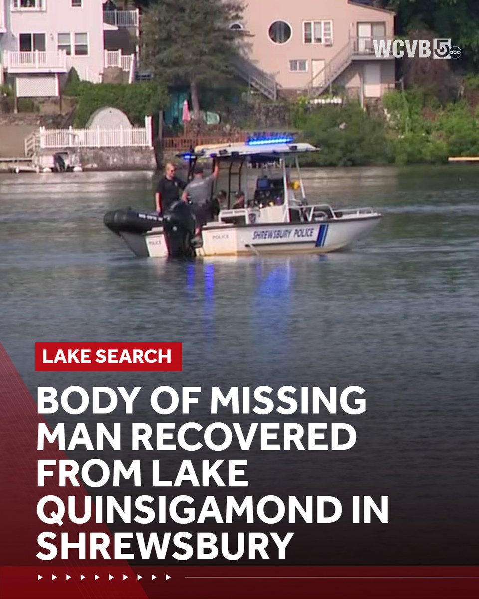 The body of a missing man was recovered from Lake Quinsigamond Monday morning after crews searched the water for hours