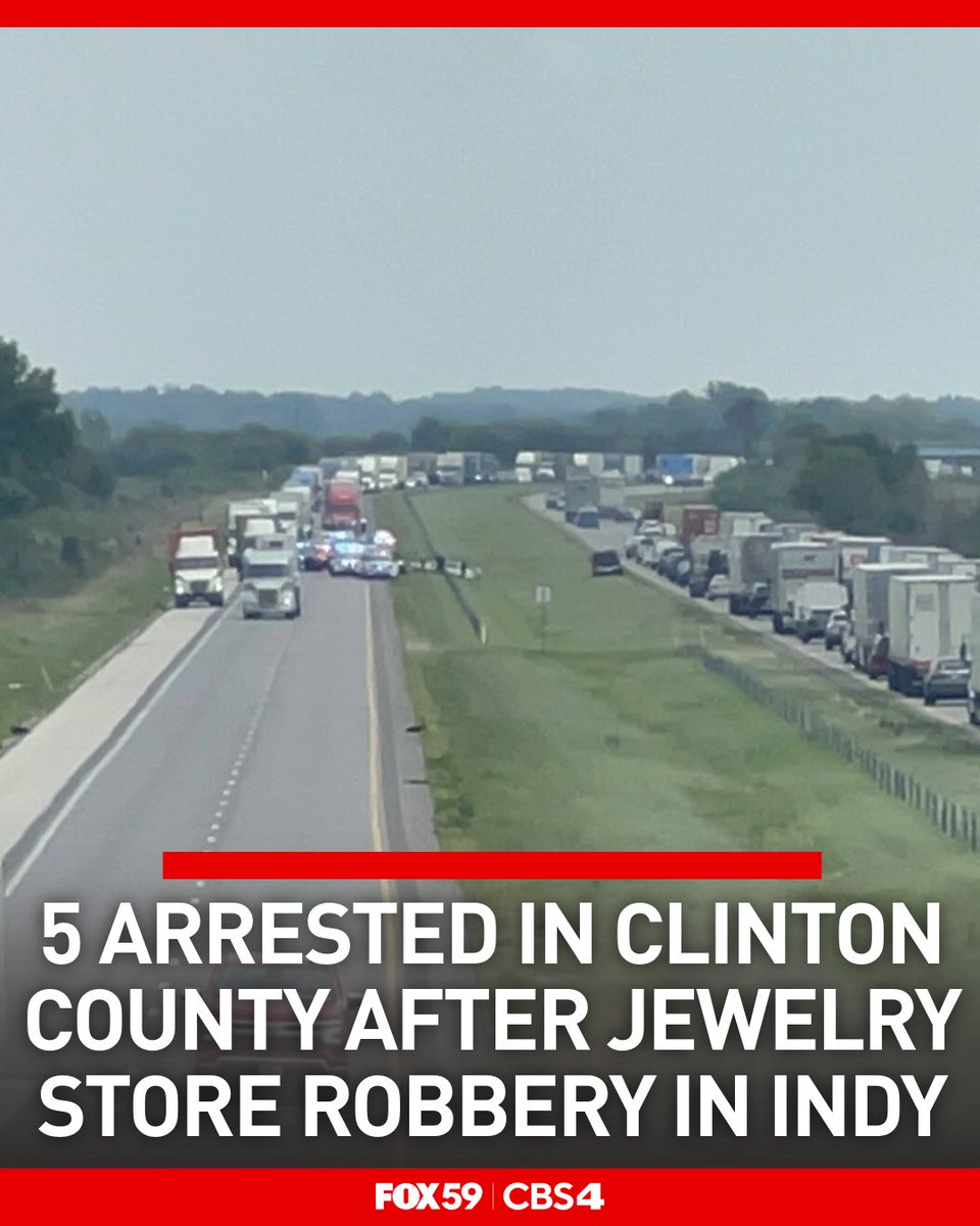Police say five people are in custody after employees were restrained during a jewelry store robbery on the southeast side of Indianapolis