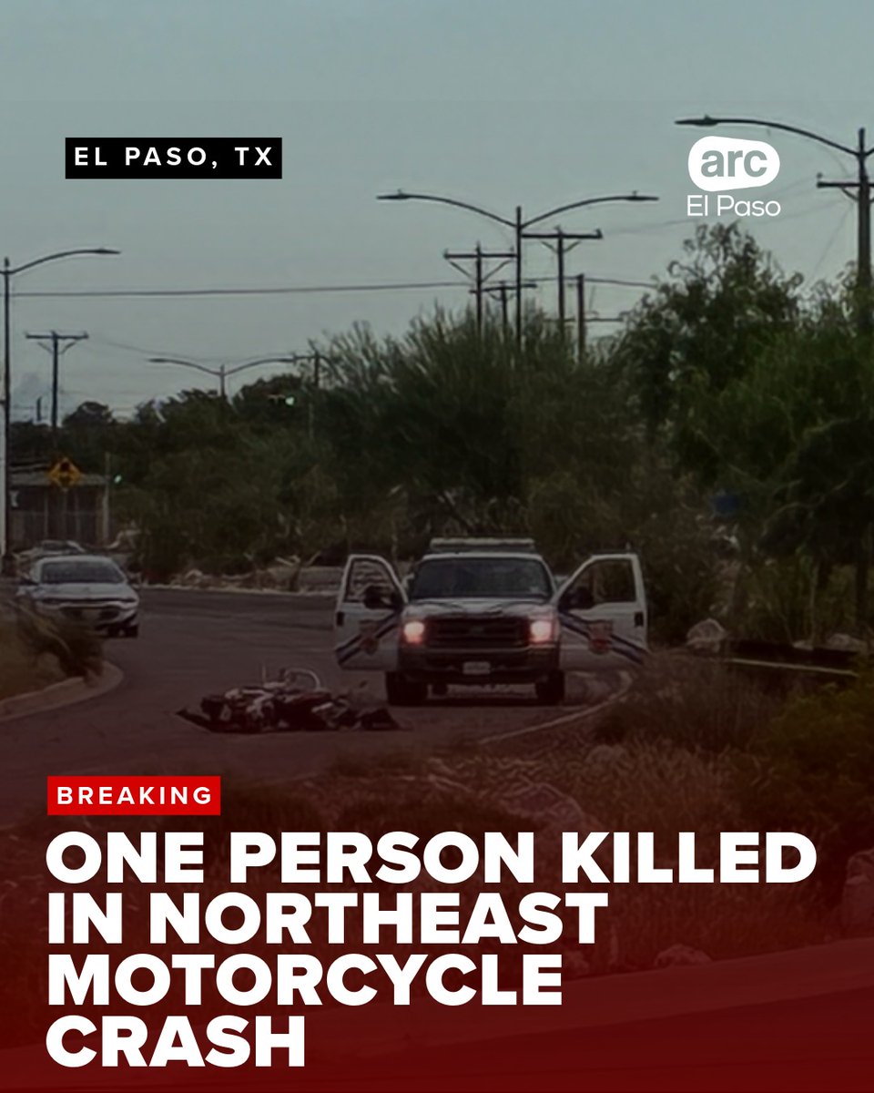 One person is dead following a motorcycle crash Wednesday morning in Northeast El Paso