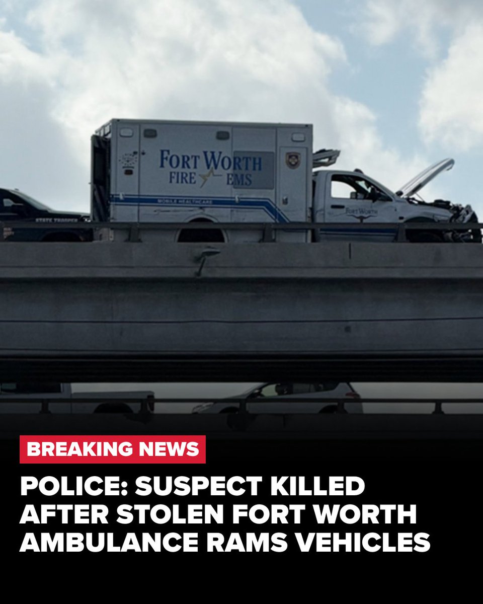 A suspect driving a stolen Fort Worth ambulance was shot and killed by police on an Austin interstate, police say. The driver refused to stop and rammed into multiple vehicles, according to officials