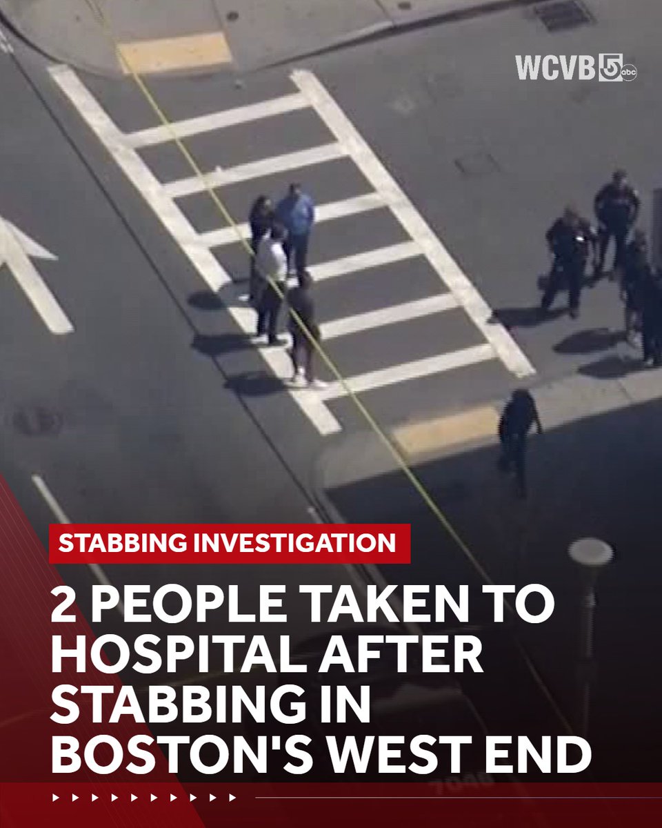2 people were taken to local hospitals after a stabbing in Boston's West End late Thursday morning, according to Boston police