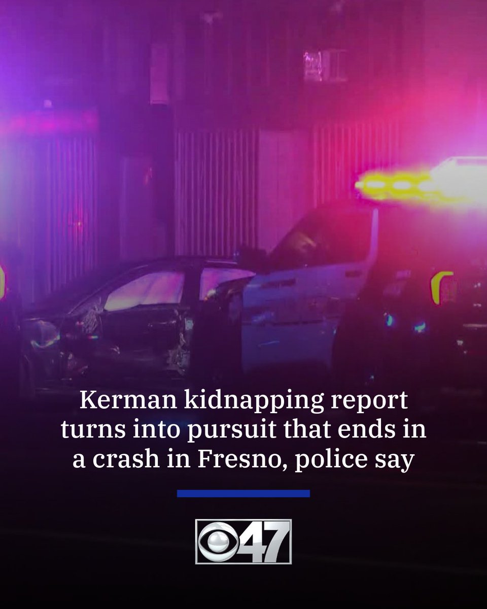 Police responded to reports of a kidnapping, and the suspect then fled with the victim Friday night, according to the Fresno Police Department