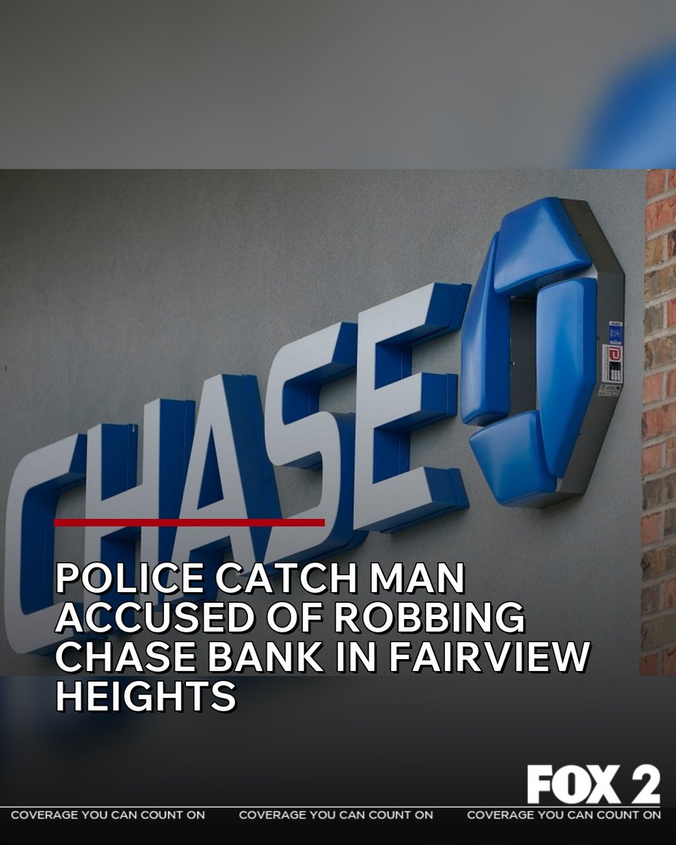 A man was taken into custody Thursday after allegedly robbing a Chase Bank in Fairview Heights