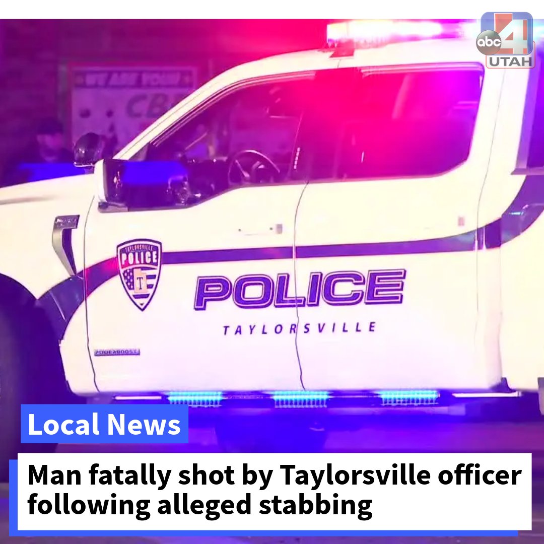 A man is dead after allegedly stabbing another person and being shot by a Taylorsville police officer