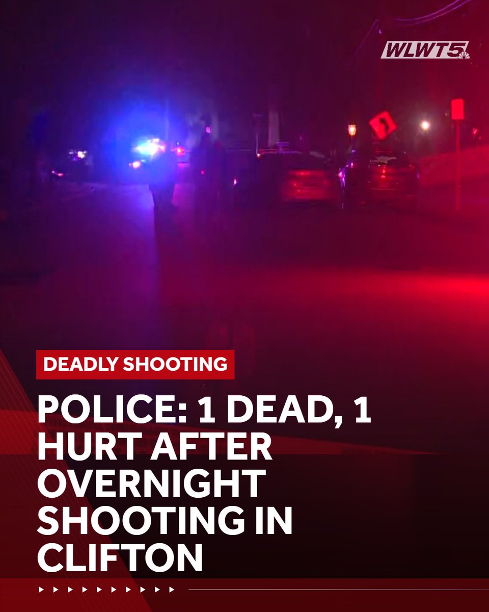 One person has died and another has been hurt after an overnight shooting in Clifton, according to Cincinnati police